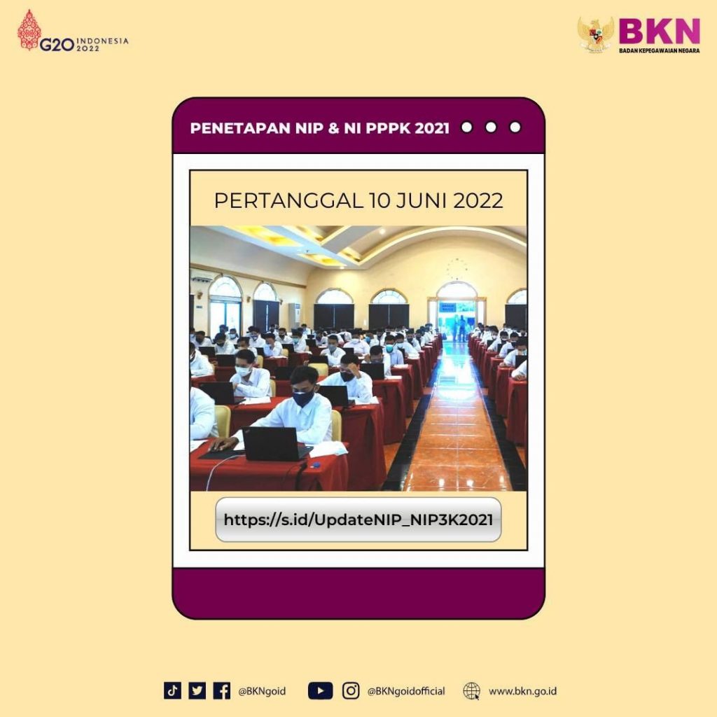 Resmi Dari BKN Update Penerbitan NIP CPNS Dan NI PPPK 2021