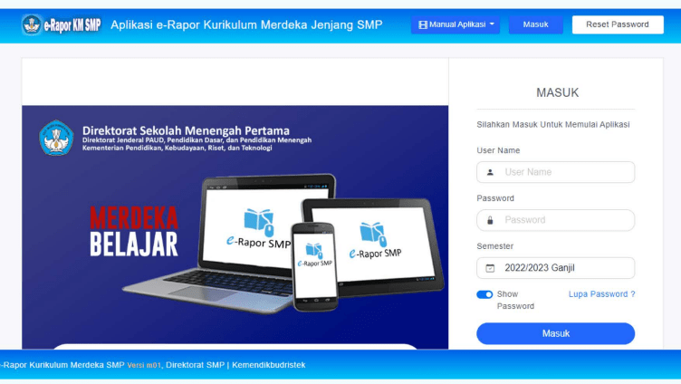 Cara Instal Dan Link Download E Rapor Kurikulum Merdeka Semua Jenjang Laman Dari