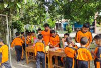 Foto: Suasana siswa SD sedang melakukan penilaian berbasis kinerja/naikpangkat.com