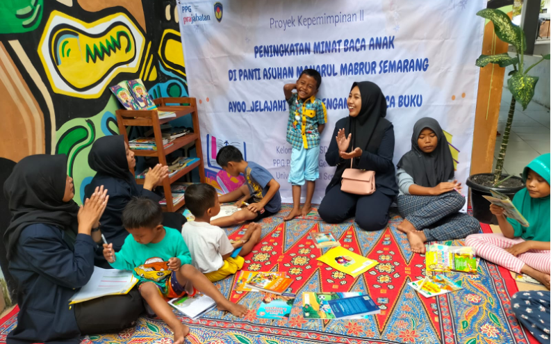 Mahasiswa PPG UPGRIS Dirikan Taman Baca di Panti Asuhan Manarul Mabrur Semarang