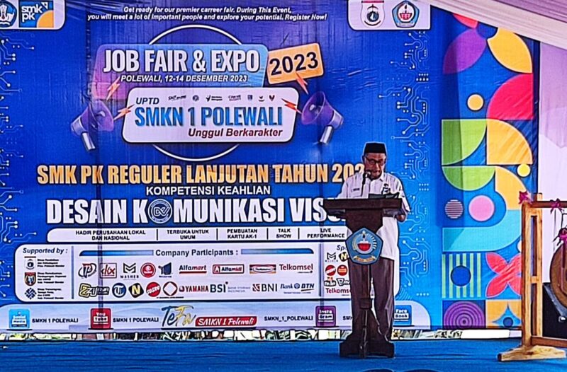 Job Fair dan Expo 2023 di SMK Negeri 1 Polewali