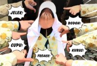 Contoh hasil karya siswa media visual anti perundungan di MA. Persis Tarogong
