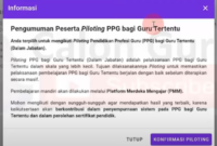 Cara Konfirmasi Kesediaan Piloting PPG daljab 2024/tangkap layar Channel Youtube Calon Guru